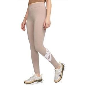 Nike Sportswear Essential Women's High-Waisted Leggings Small Diffused Taupe NEW